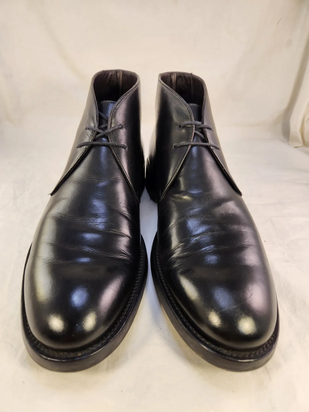 TO BOOT NEW YORK ADAM DERRICK MEN CHUKKA BLACK LEATHER SIZE 10